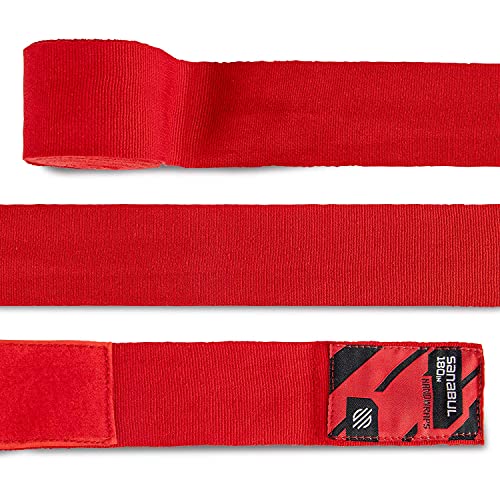 Sanabul Boxing Handwraps Elastic 180 Inch Red #TOP6