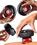 REVO The Original 4-in-1 Smart Cupping Therapy Massager, Red Light Therapy for Targeted Pain Relief, Knots, Aches, Muscle Soreness, Circulation & Tighter Skin, Portable Cupping Kit (Four Pack)