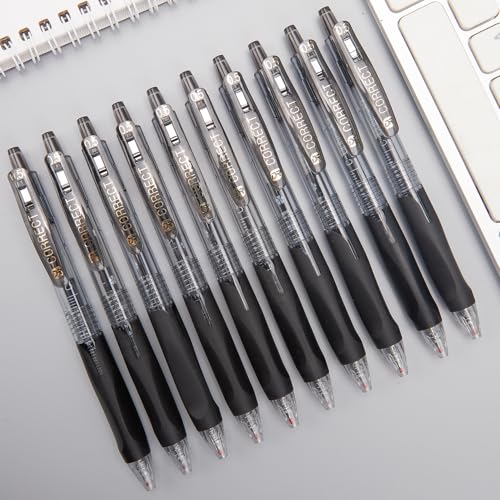 DR DOURONGE Gel Pens, 0.5mm Black Ink Pens Fine Point Smooth Writing Pens 10 Pcs, Ball Point Pens for Journaling Note Taking, Cute Aesthetic Office School Supplies Gifts for Women, Nurse Stationery
