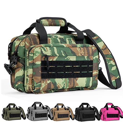 VEAGIA range bag for pistols with ammo pouch