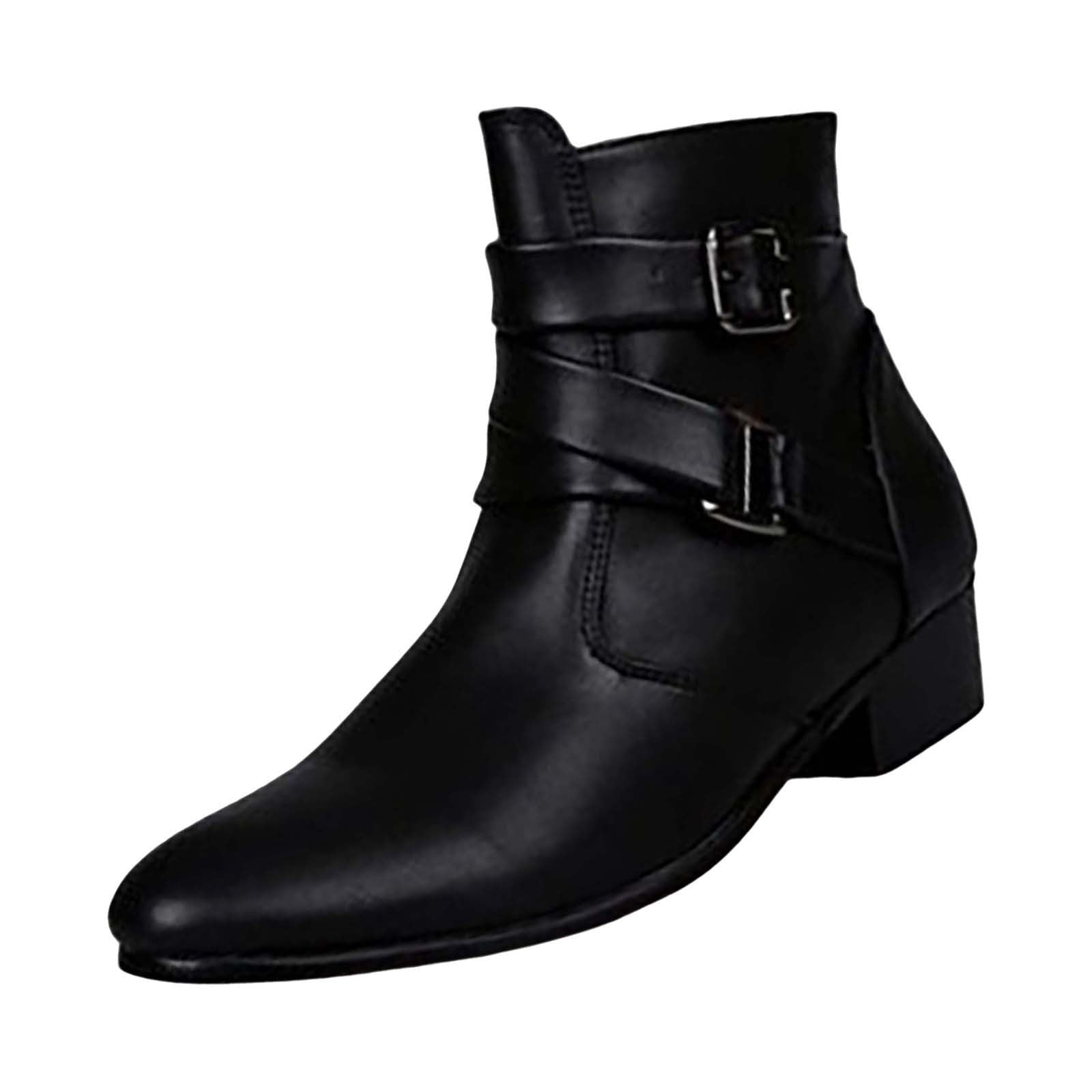 Scarpe estive da uomo con chiusura lampo, scarpe estive, da barca, in tinta unita, con fibbia con cintura, scarpe per il tempo libero, scarpe da trekking senza lacci