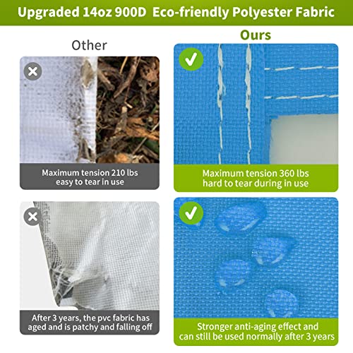 Olybeaka Portable Volleyball Net Outdoor Professional Volleyball Net Set System For Backyard Beach With Adjustable Height Poles And Anti-Sag Design, Boundary Line, Volleyball And Pump #TOP2