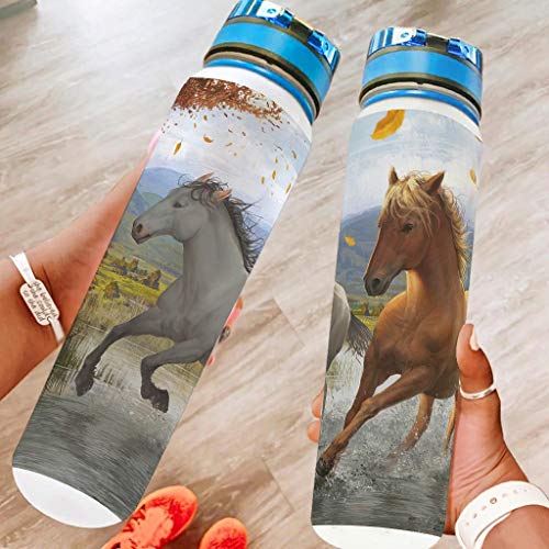 Generic Branded Ejecutar caballo deportes botella de agua grande viaje durable regalos Cover