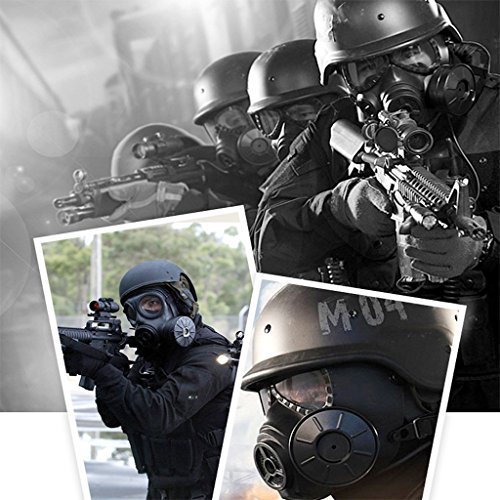 Zinnor Dummy Gas Mask Fan for CS Protection Zombie Soldiers Halloween Masquerade Resident Evil Antivirus Skull - Thumbnail 6