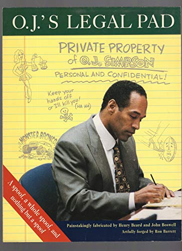 O.J.Simpson's Legal Pad 0006387381 Book Cover