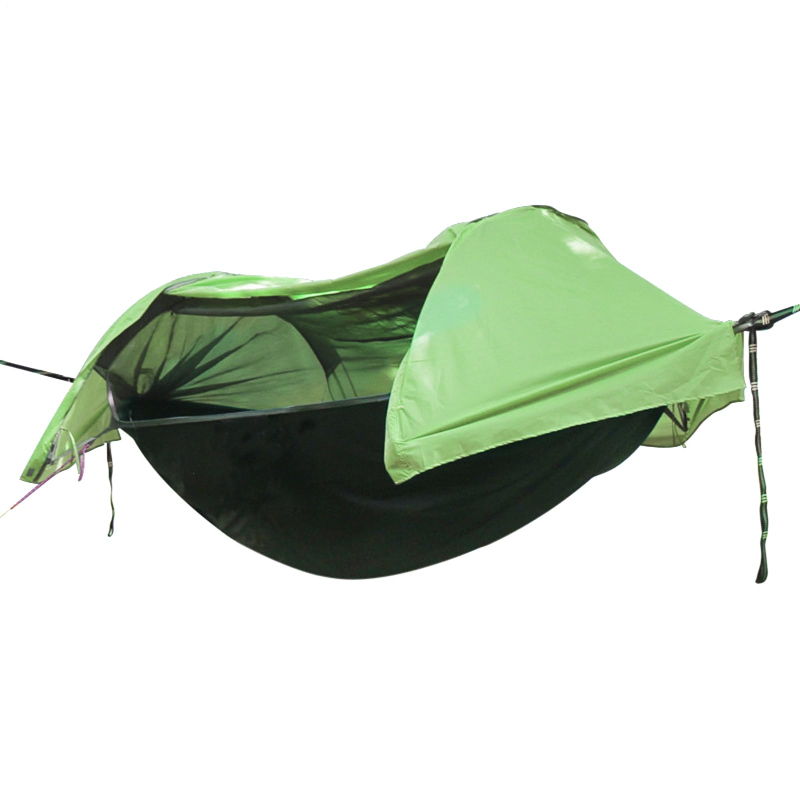 Amaca Da Campeggio, Tenda Amaca con Zanzariera Integrata Allungabile | 106x55 Pollici Tela Resistente Portata 200kg Impermeabile Anti UV Facile Installazione Alberi Cinghie