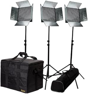 Ikan IB1000-KIT Bi-Color Studio Light, 3-Piece Kit (Black)