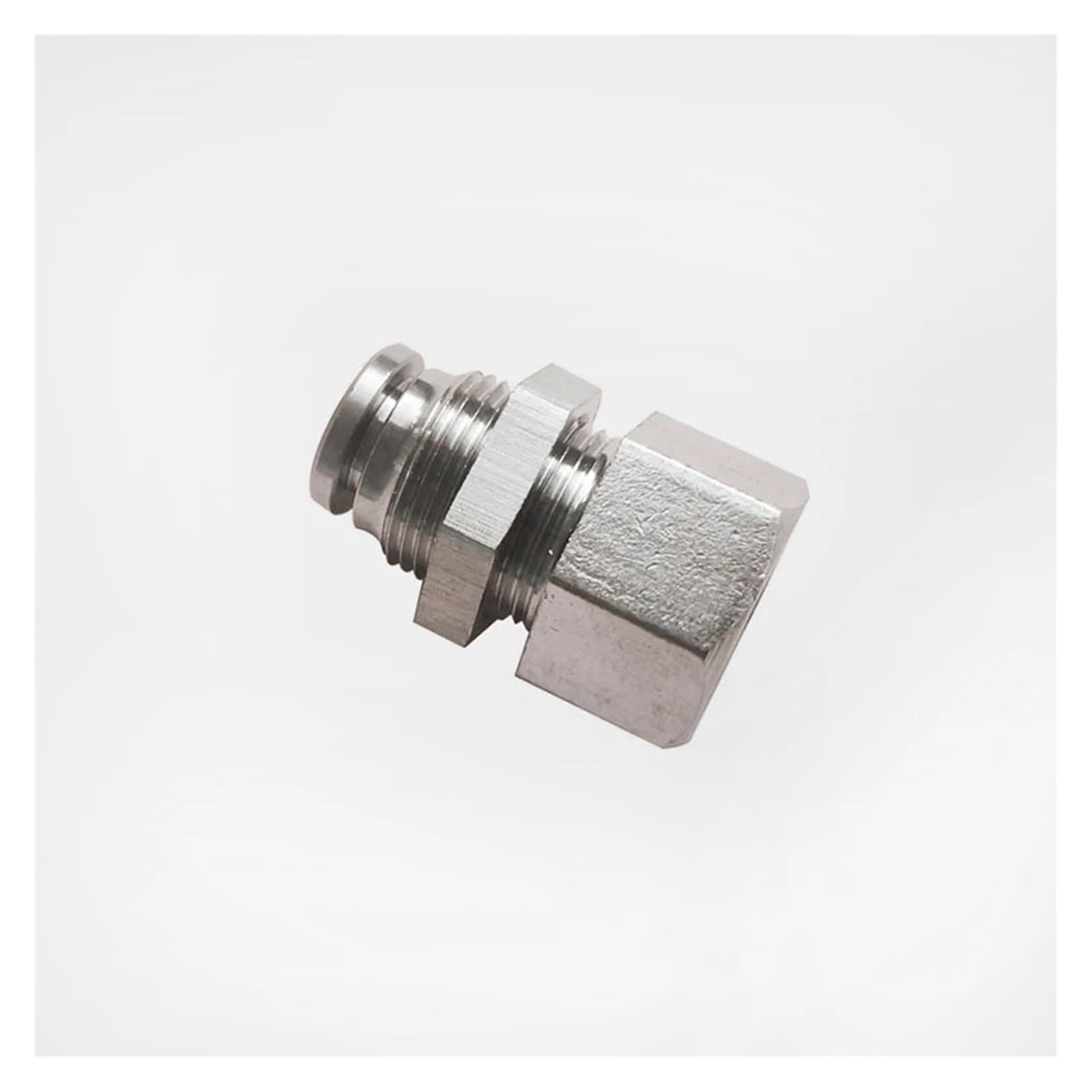 AARTERZZA Pneumatic PMF Straight Bulkhead Union Pipe Connector BSPT Female Thread 304 Stainless Push in Quick Air Fitting Plumbing Hose(6mm,1/4")