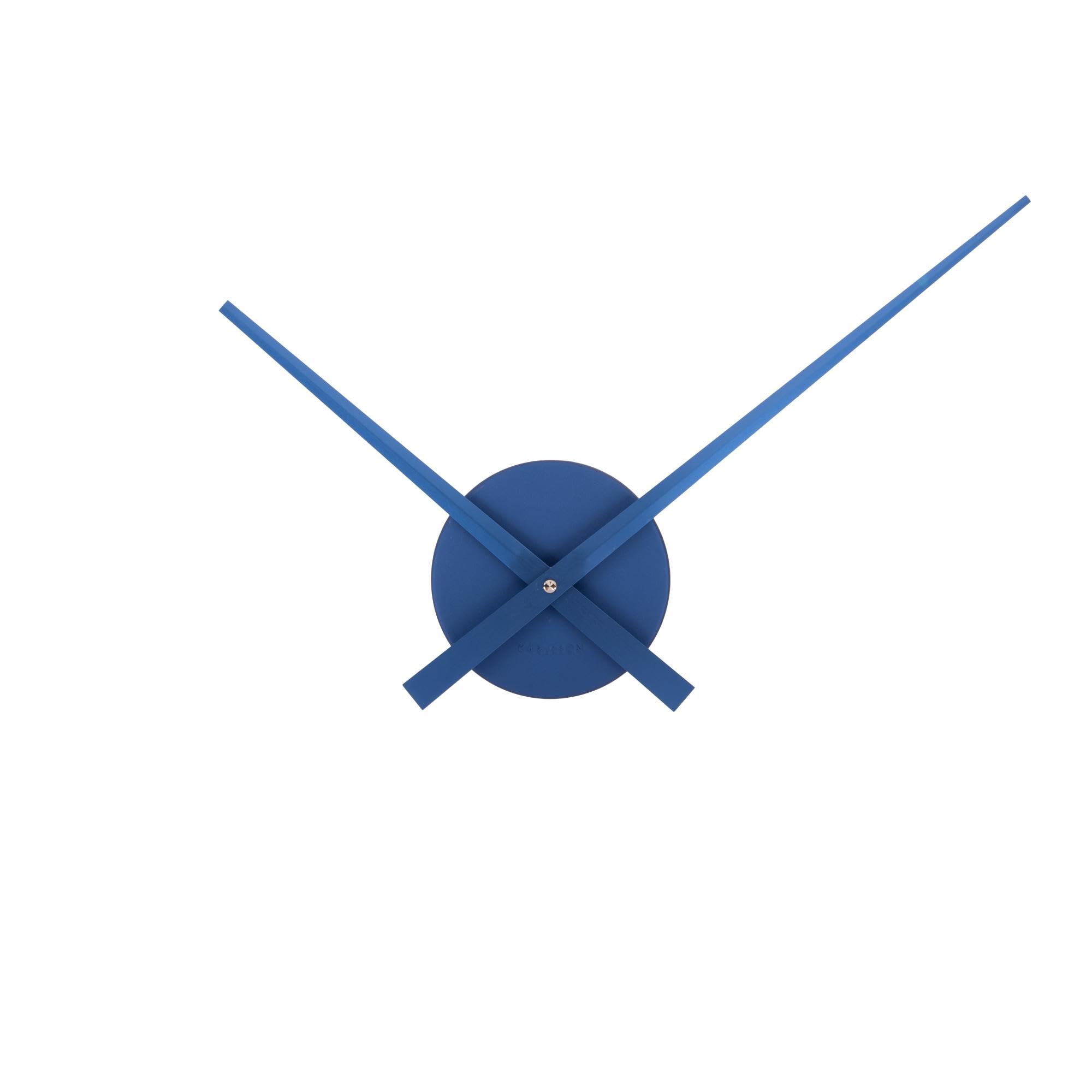 Horloge murale Karlsson Little Big Time Mini bleu métallisé pour décoration design