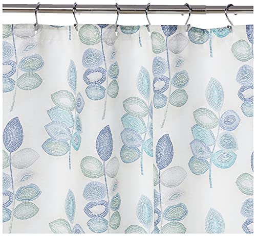 Croscill Mosaic Leaves Spa Shower Curtain, Light Cream - Image 4