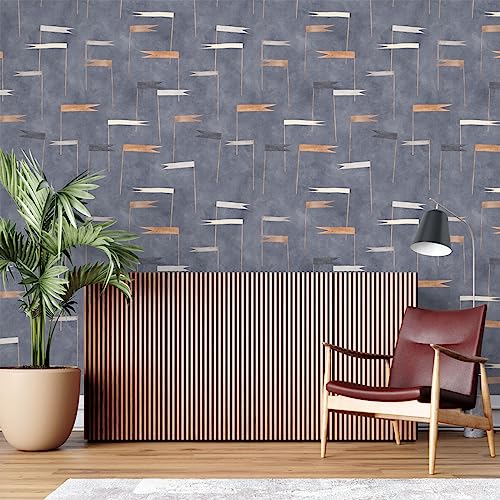 Image of Grey Texture Self Adhesive Wallpaper Peel & Stick, Waterproof, Scratch Resistant 41cm x 244cm