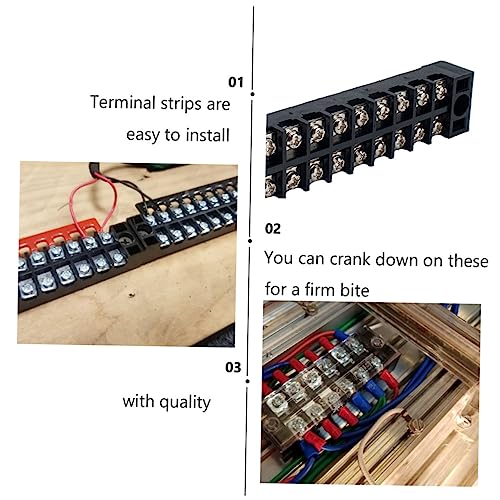Totority 5 Conjuntos 12 Conector De Terminal De Alimentação Parafuso Bloco Terminal Terminal Barreir
