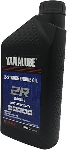 Miniatura 7 de Paquete de dos unidades compatibles con Yamaha Yamalube 2R 2 tiempos aceite de carreras LUB-2STRK-R1-12 contiene dos cuartos y un embudo
