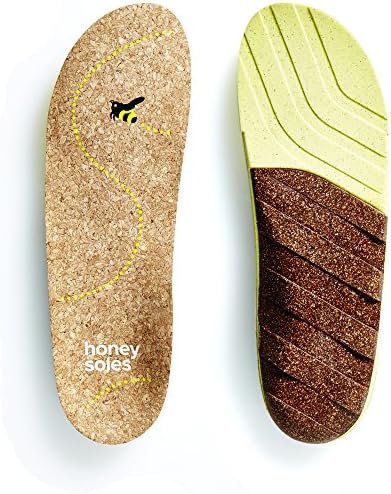 Honey Soles Natural Cork Shoe Insoles,Size E