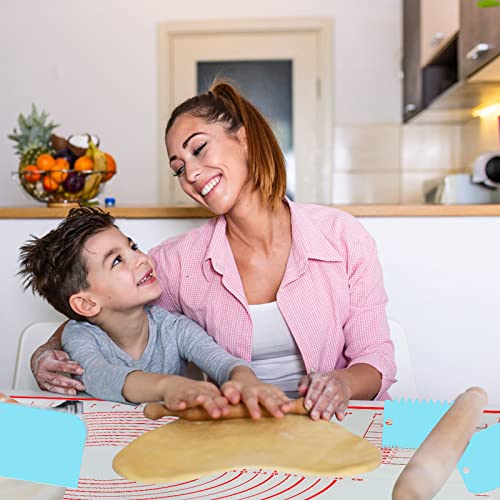 70X50cm Silikon Backmatte Groß Silikonmatte Backen Backunterlage Silikon Mat Teigmatte Teigunterlage Wiederverwendbar mit Messung Ausrollmatte für Teig Macarons Plätzchen Pizza