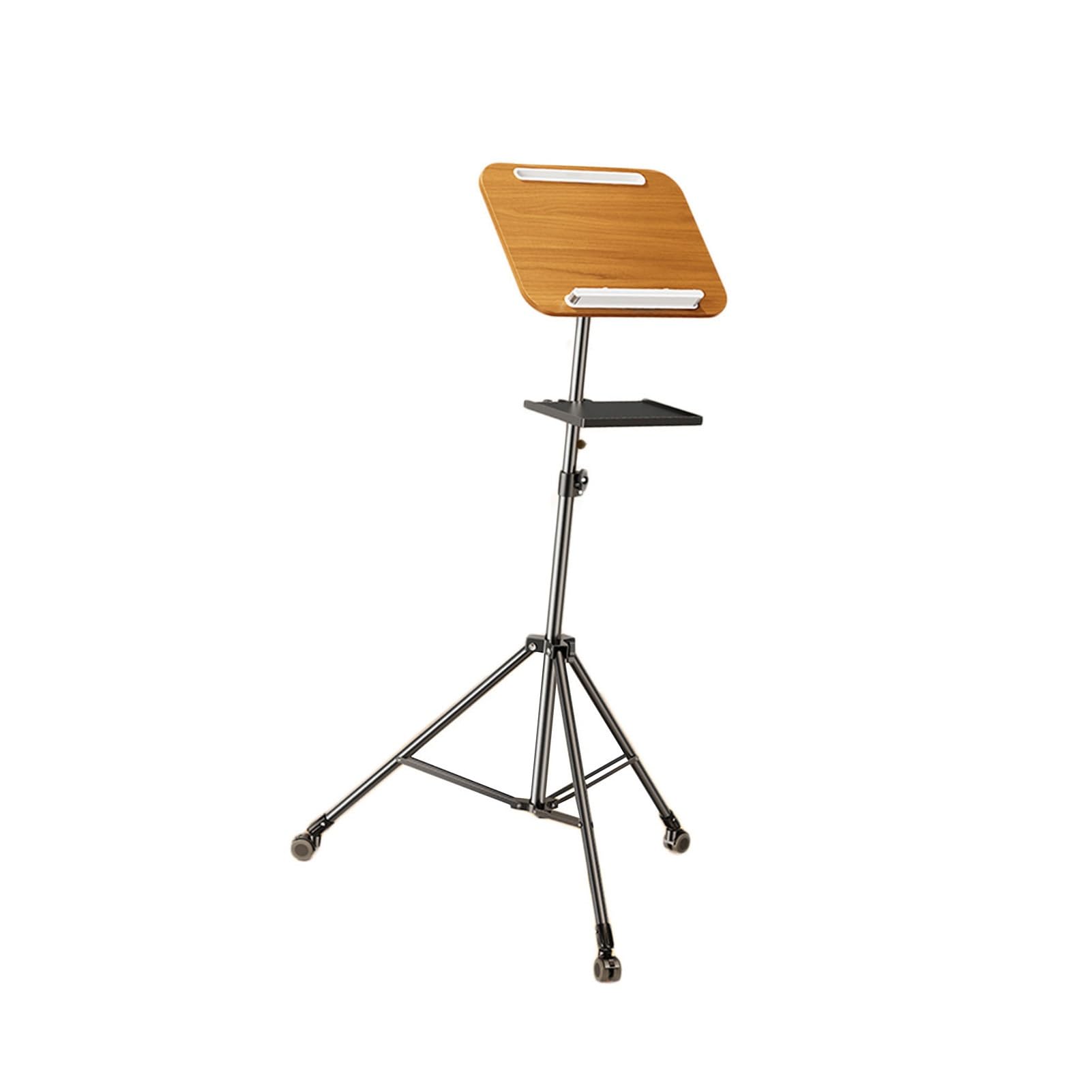 Leggio portatile da pavimento con ruote mobili, altezza regolabile 82-145 cm, per casa, ufficio, scuola