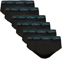 Kit Com 6 Cuecas Zorba Slip Max 764 Azul Marinho