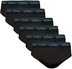 Kit Com 6 Cuecas Zorba Slip Max 764 Azul Marinho