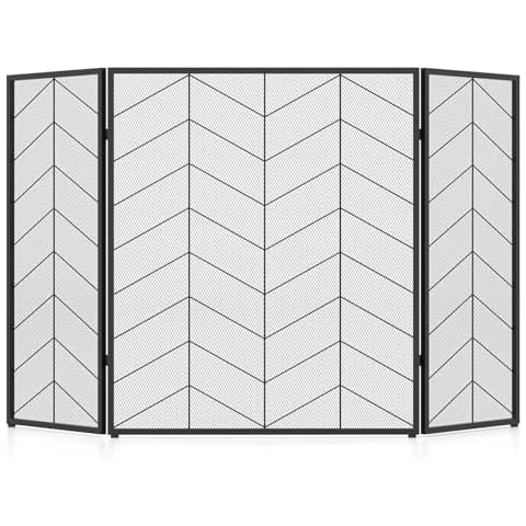 GiantexUK 3-Panel Heavy Duty Fire Guard Cover