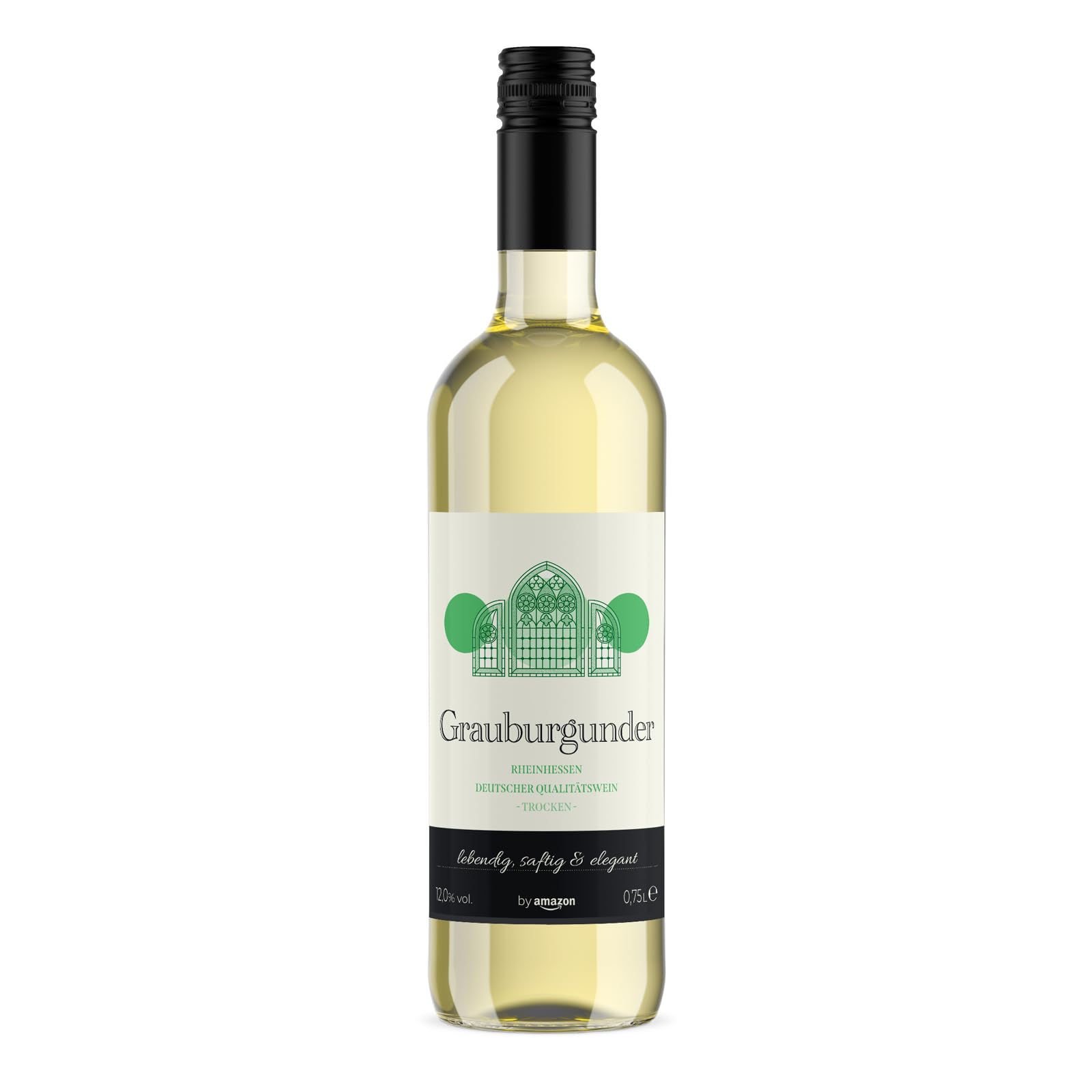 by Amazon Grauburgunder Qualitätswein Rheinhessen, Weißwein, 75 cl, 1er-Pack