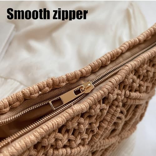 Minimalist Tassel Women's Clutch – Retro Cotton Rope Woven Bag, 2025 Summer Stylish Boho Crossbody Straw Beach Purse4