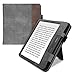 Produktbild kwmobile Flip Hülle kompatibel mit Tolino Vision 5 - Handschlaufe - Cover Dunkelgrau Braun