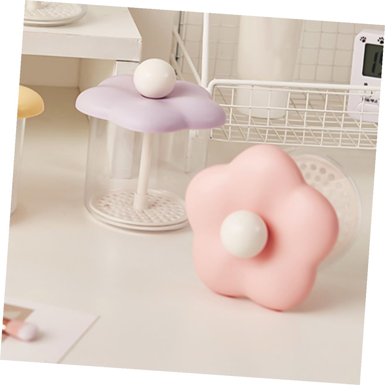 Flacon Moussant pour Visage Portable Outil Manuel de Fabrication de Mousse Nettoyant Facial Flacon Mousseur Rose Pratique Nettoyage Profondeur des Pores