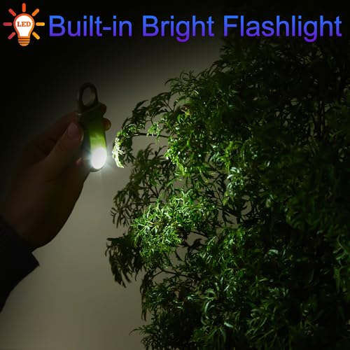 135dB Rechargeable Personal Safety Alarm Strobe Light Non Slip Grip Keychain Siren for Women Students. Flashlight Hiking Bear Alarm Emergency Mutual SOS Paging Alerts Loud Sound. Aqua - Image 4