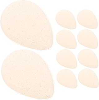 10 esponjas de maquillaje de silicona transpa...
