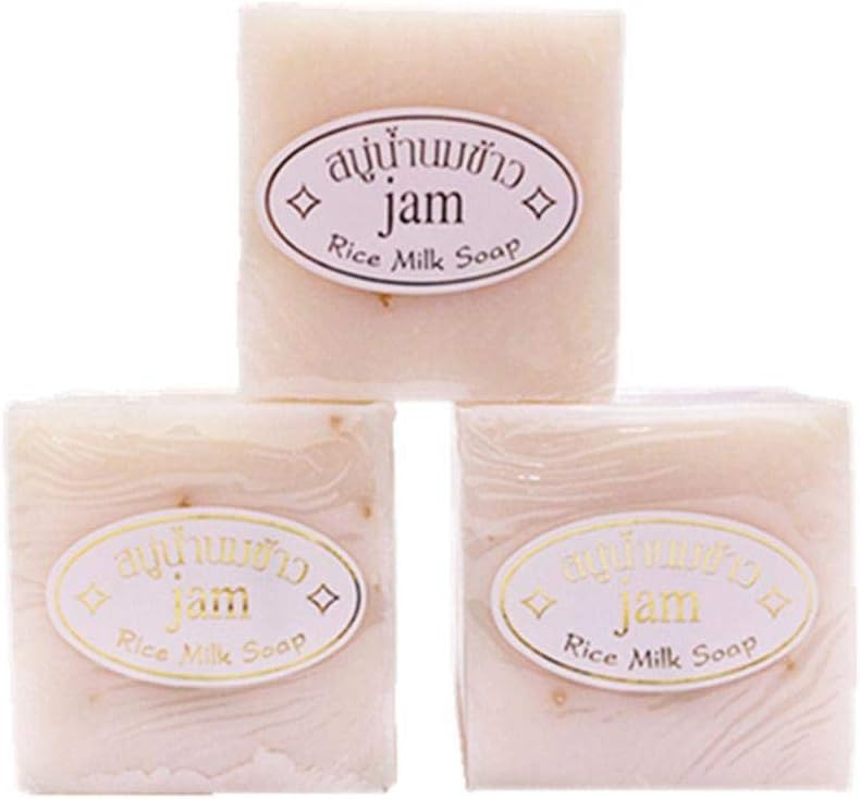Natural Rice Milk Face Cleansing Soap Herb Scent Lightening Moisturizing Skin Care Soaps Handmade
