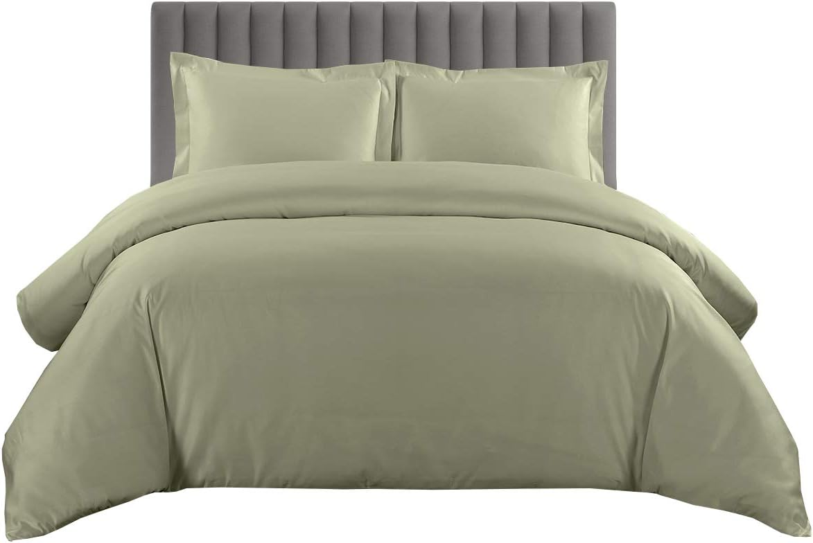 sheetsnthings Solid 600 Thread Count 100% Cotton Duvet Cover Set Full/Queen (90” x 92”), Button Closure + Corner Ties, 3-Piece Bedding Set with 2 Shams (Comforter Not Included), Burgundy