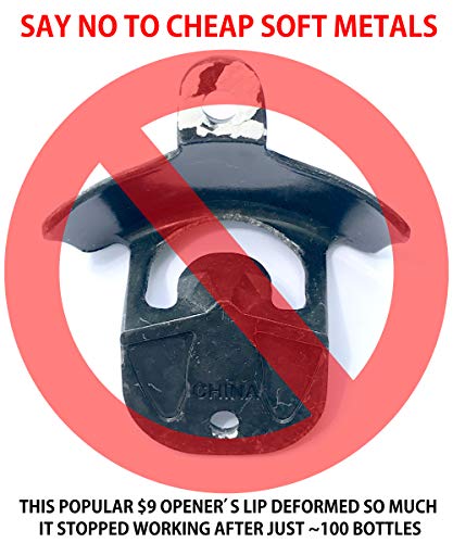 Choice Marine Grade Rust Proof 316 Stainless Steel Wall Mounted Bottle Opener W/ 316 Stainless Steel Mounting Screws. Perfect For Restaurants, Bars, Boats, Patios, Outdoors Or Indoors. #TOP6