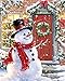 Springbok - Snow Place Like Home - 500 Piece Jigsaw Puzzle Illustration of Snowman in Holiday Outdoor Scene