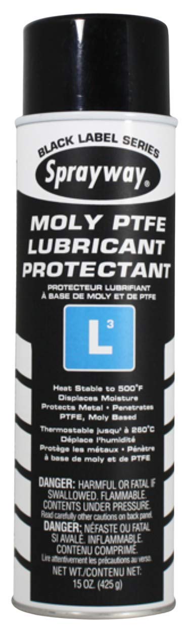 Sprayway SW289-12PK L3 Moly PTFE Lubricant Protectant 15oz 12 Pack