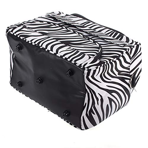Hairdressing Bag, LuckyFine Professional Salon Hair Tools Hairdressing Bag, Large Capacity Hair Stylist Cosmetic Organizer with Accessory Pockets, For both hand or shoulder carry - Travel Luggage