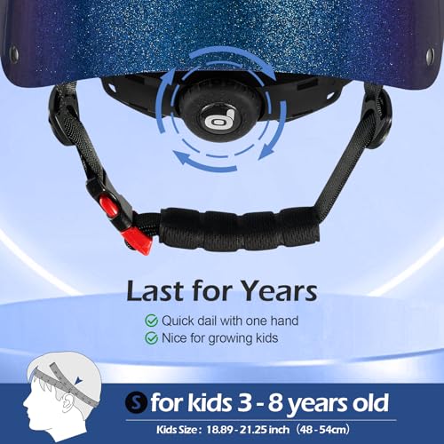 Image of Odoland Kids Bike Helmet for Boy Girl Age 3-8 for Cycling, Scooter, Skating