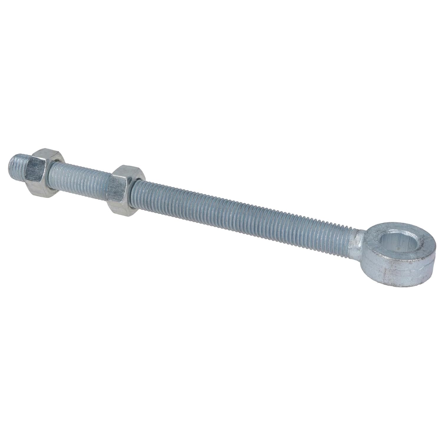 Swing Gate Long Eye Bolts Hinge + Nuts Adjustable Zinc Plated 16 x 200mm 2pc
