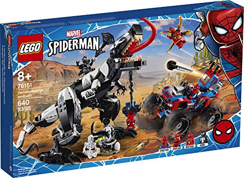 Marvel Spider-Man Venomosaurus Ambush 76151 Building Toy with Superhero Minifigures; Popular Holiday and Birthday Present for Kids who Love Spider-Man Construction Toys, New 2020 (640 Pieces) - Lego - Immagine 3