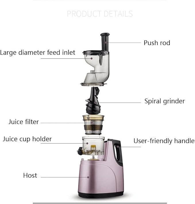 Extractor de Jugos Prensado en Frío Boca Ancha 180W 220V miniatura 5