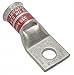 BURNDY 250 kcmil One-Hole Lug Compression Connector, Belled Straight Barrel, Red