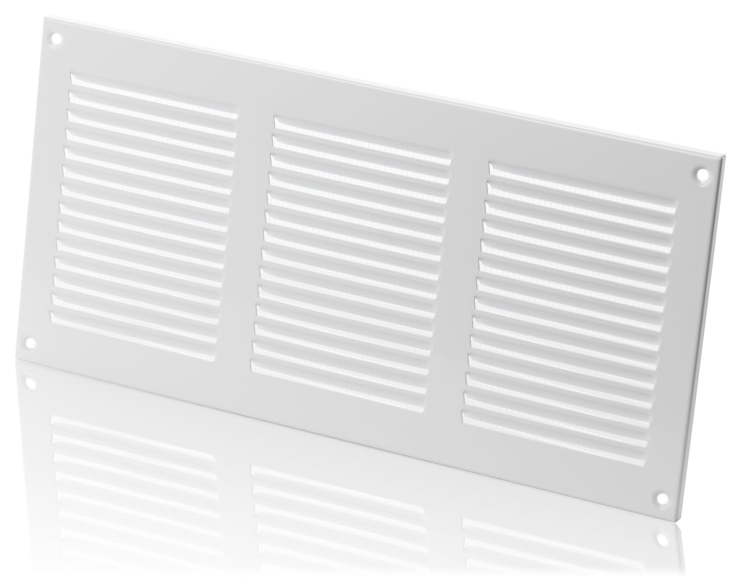 300x150mm Griglia Di Ventilazione Con Zanzariera - Griglie D'Aerazione In Metallo - Acciaio, Grigia - Foto 2