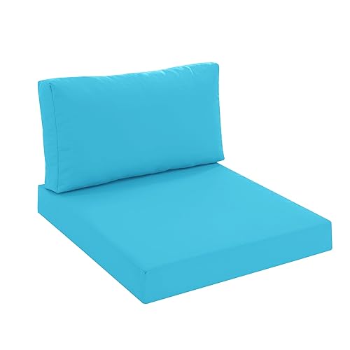 Outdoor Chair Cushions for Patio Furniture with Waterproof Detachable Cover,