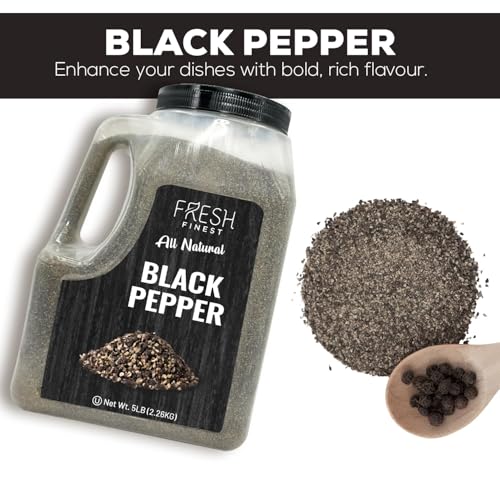 Fresh Finest 5 LB. Black Pepper, Bulk, Kosher, Black Pepper Ground For Commercial and Home Cooking 5 LB Black Pepper Freshly Packed at the Source, Kosher, Non-GMO - Image 4