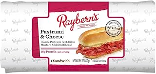 Rayberns Pastrami and Cheese Sandwich - Display -- 8 per case.
