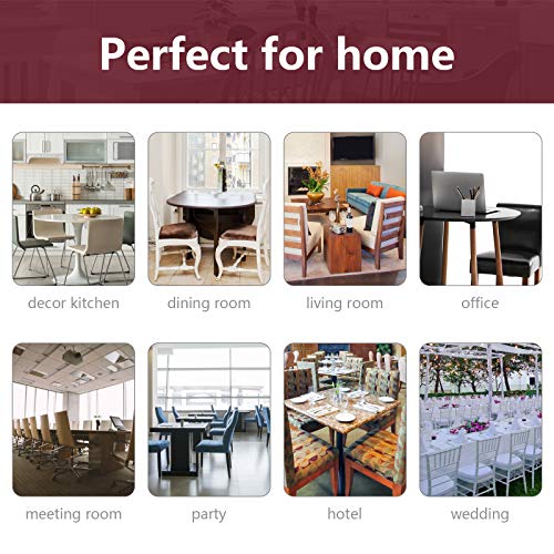 Set van 6 stretch eetkamerstoelhoezen, universele elastische stoelhoezenset, zachte, afneembare, wasbare stoelhoezen… - Afbeelding 7