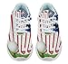 American Flag Golf Shoes for Women Men Trail Running Casual Fashion Sneakers Slip-on Tennis Shoes