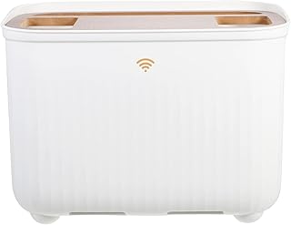 DOITOOL Wireless Router Router WiFi Cable Management Box Power Strip Surge Protector Hider Cord Holder Cover Wires Keeper for Home Office Computer Desk Cable White Home Router Wireless Routers