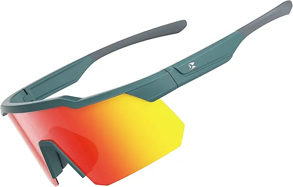 suoso Cycling Sports Sunglasses for Men: UV400 Protection Sun Glasses Youth Glasses for Driving Running Baseball Golf