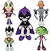 5 Uds 25Cm Teen Titans Go Robin Juguetes De Peluche Beast Boy Raven Cyborg Muñeco De Peluche Brinquedo para Niños Cumpleaños