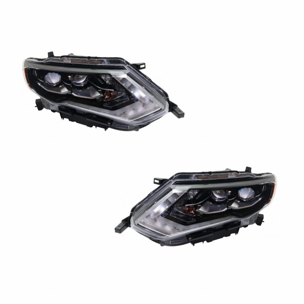 Amazon.com: For Nissan Rogue 2017 2018 Headlight Assembly Driver  